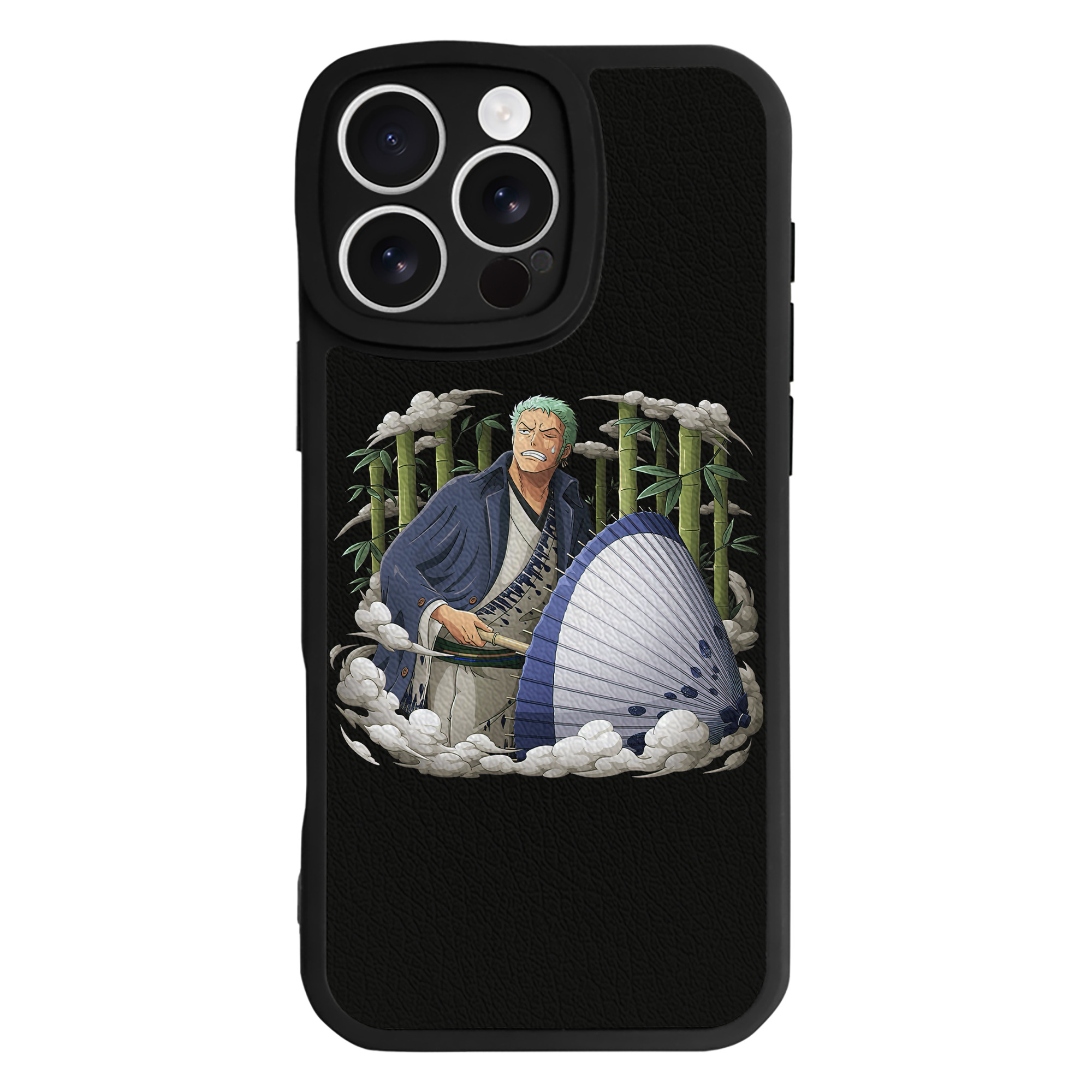 （画像用） ワンピース ロロノア・ゾロ ONE PIECE Roronoa Zoro 【iPhone 16シリーズ対応】シリコンスマホケース（レザー調） 材質：シリコン